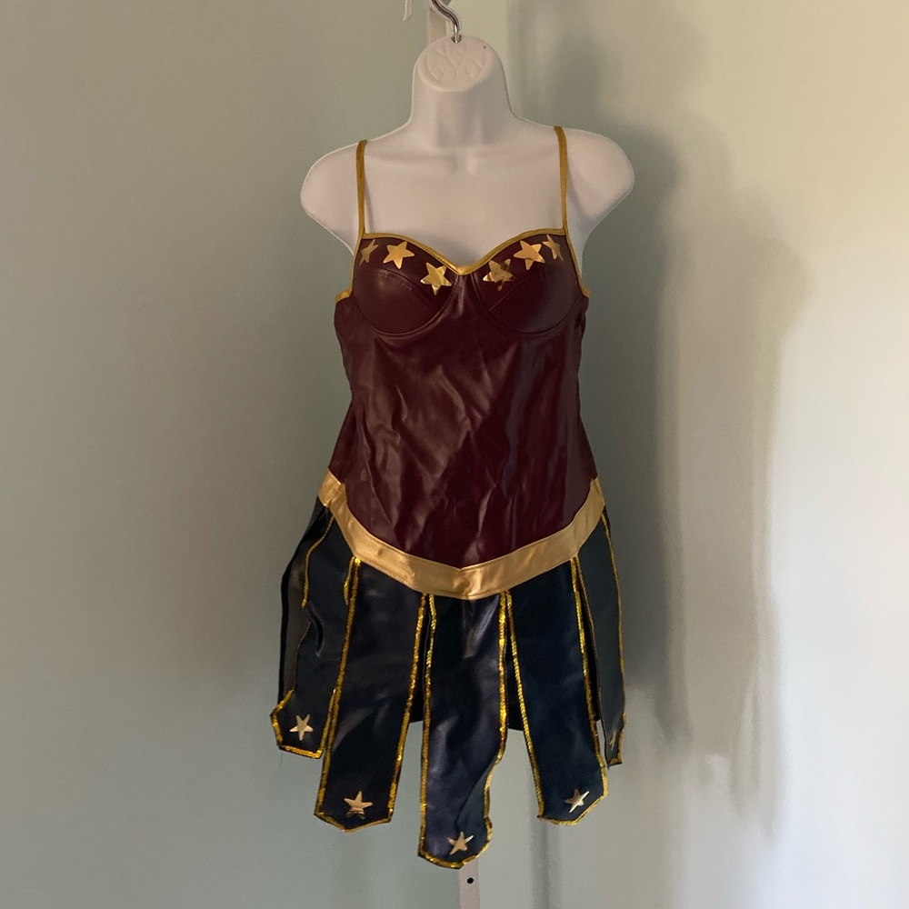 Wonder Woman PVC dress and accessories size 12